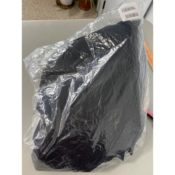 TWRHLL Christie Brinkley Brushed Faux Melton Jacket Size 2XP Fringe Trim Black - Picture 6 of 6